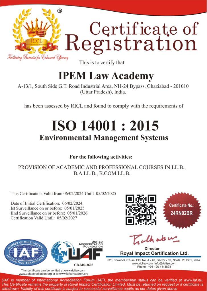 IPEM Law Academy EMS Certification