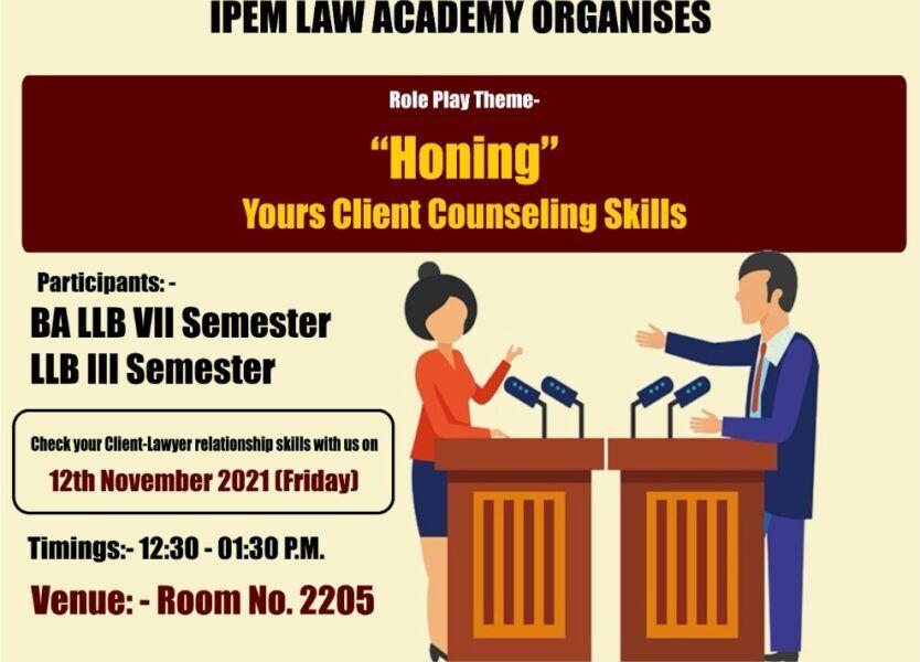 Role Play on Client Counseling (12.11.2021)