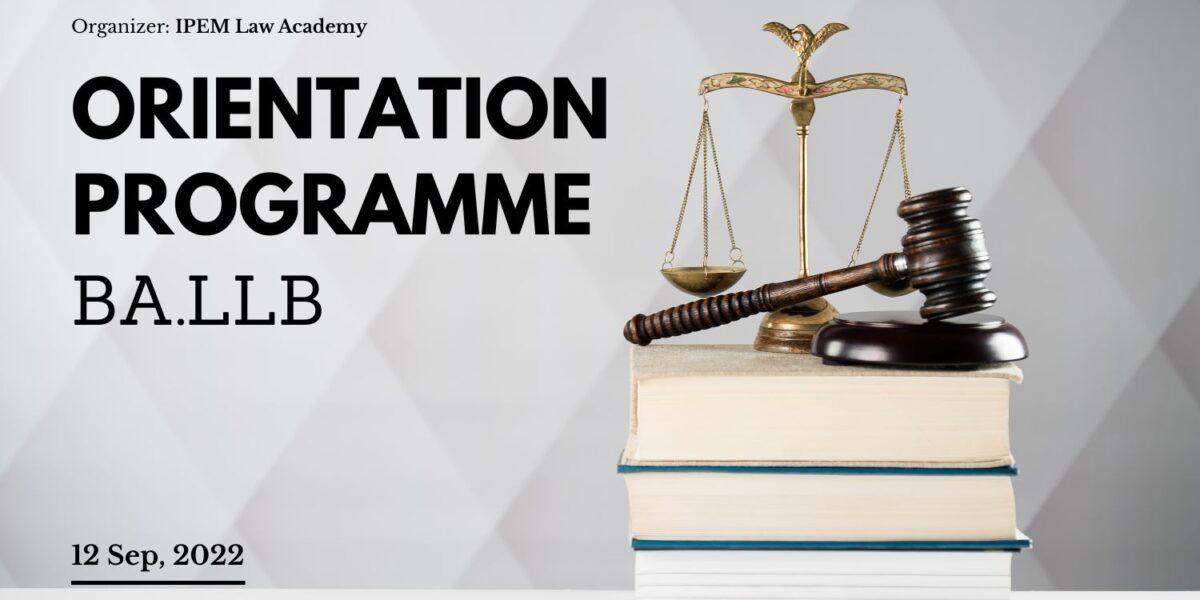 Orientation Program 2022 for BALLB
