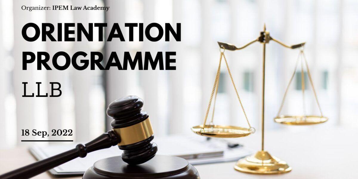 Orientation Program 2022 for LLB