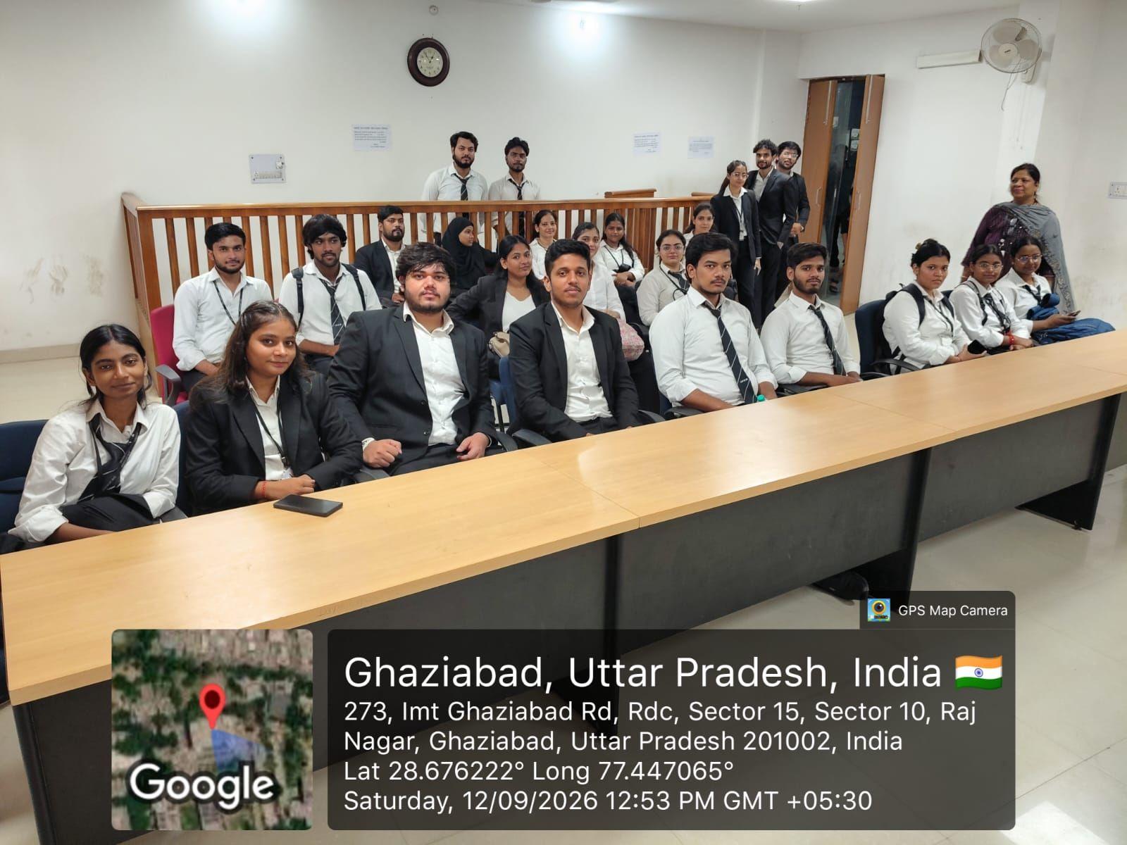Academic Visit to National Lok Adalat at District & Sessions Court, Ghaziabad