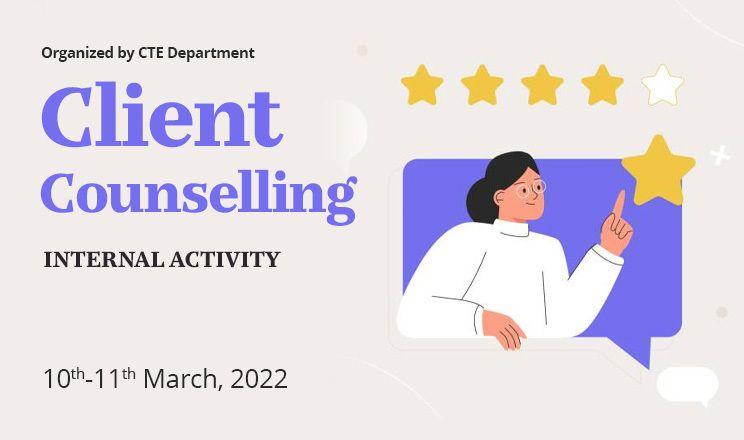 Client Counselling – Internal Activity