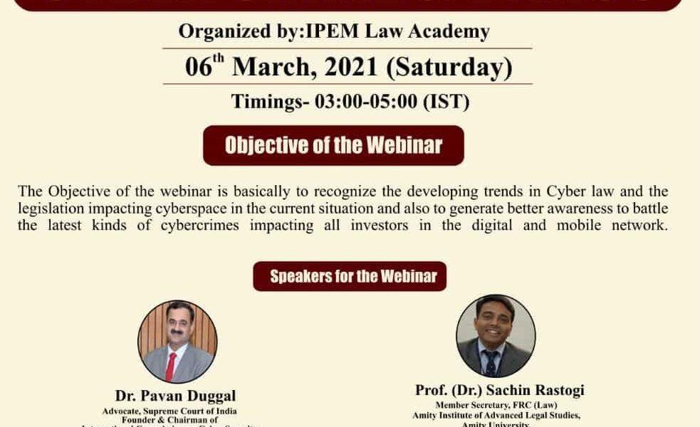 International Webinar on “Cyber Crime & Ethics”